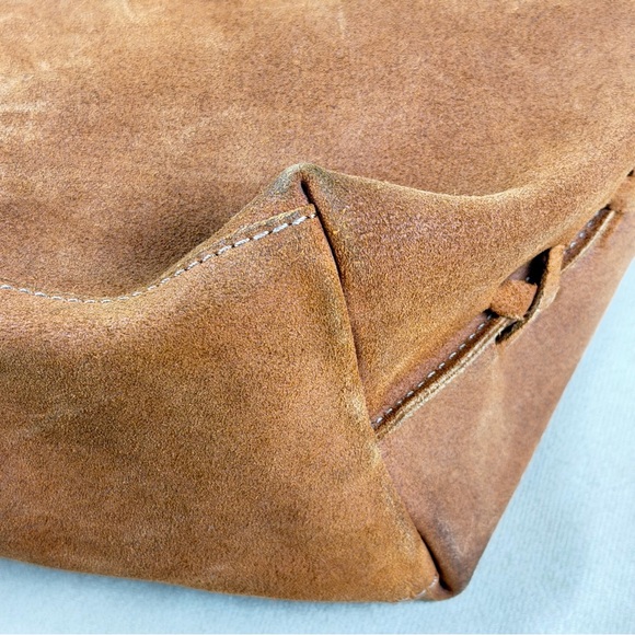 Gianni Notaro Genuine Leather Suede Tote Bag w/ Pouch | Made in Italy - Picture 11 of 16